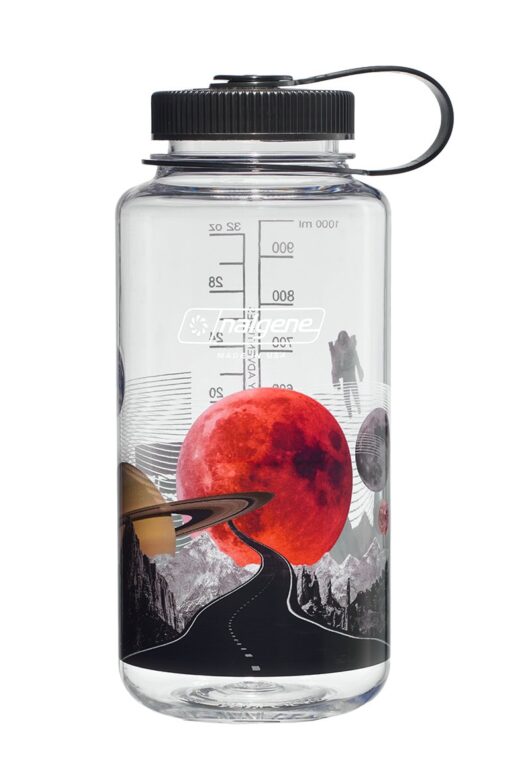 Load image into Gallery viewer, Nalgene 32oz / 1L Wide Mouth Sustain Water Bottle Surrealist Astro Motel By Nalgene