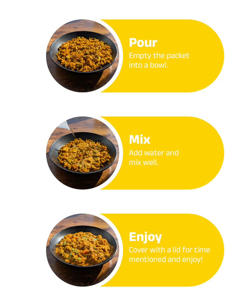 Load image into Gallery viewer, 5 Minutes To Delhi Jeera Rice Camping Meal (Vegan) By 5 Minutes To Delhi