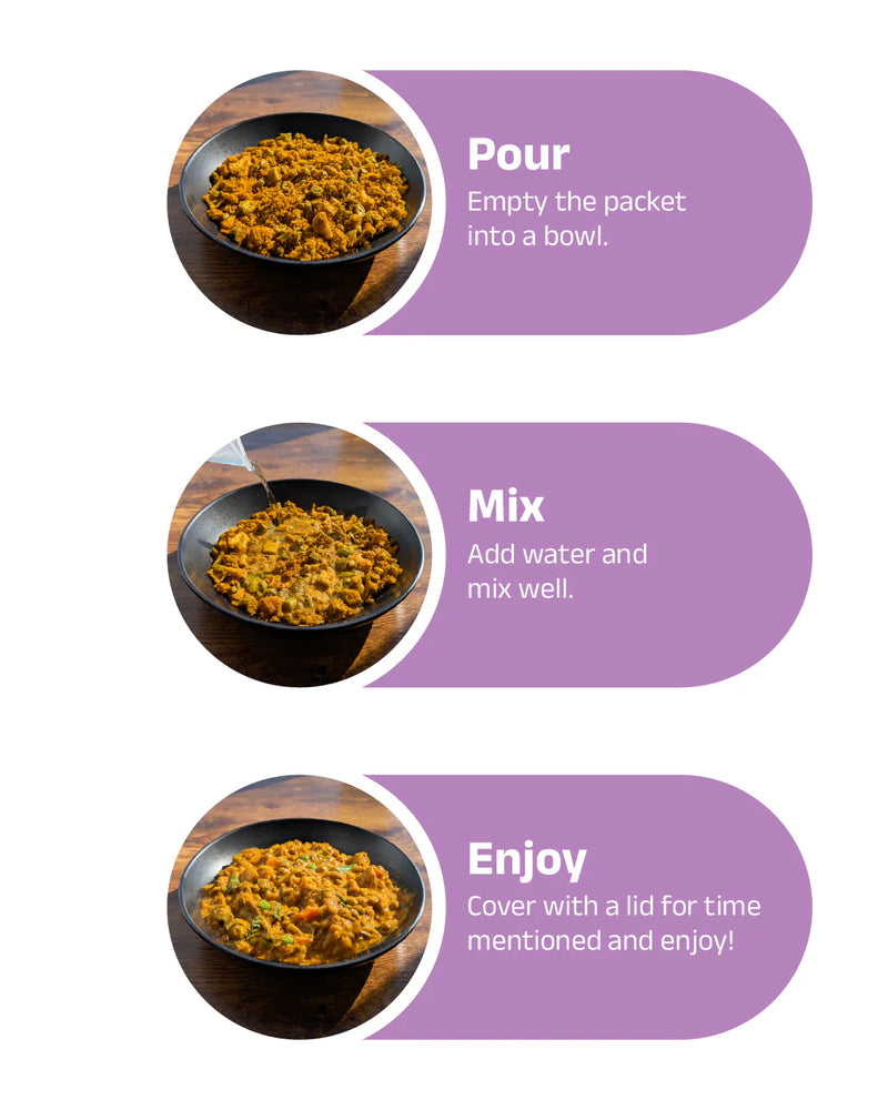 Load image into Gallery viewer, 5 Minutes To Delhi Urad Dhal Camping Meal (Vegan) By 5 Minutes To Delhi