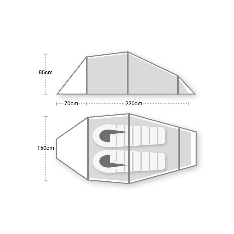 Load image into Gallery viewer, Wild Country Blizzard Compact 2 Tunnel Tent By Terra Nova | Wild Country