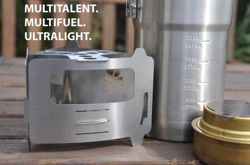 Load image into Gallery viewer, BE Bushbox Ultralight Outdoor Pocket Stove By BushCraft Essentials