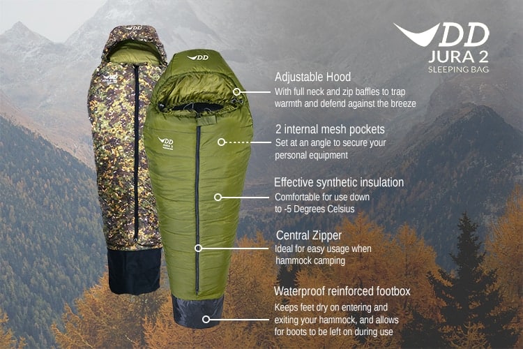 Load image into Gallery viewer, DD Jura 2 Sleeping Bag (Regular) - MC multi camo By DD Hammocks