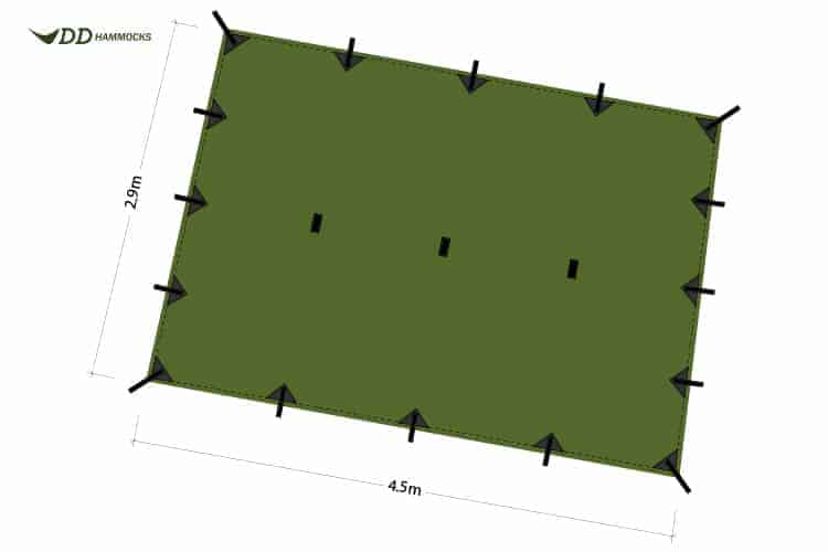 Load image into Gallery viewer, DD SuperLight - Tarp XL - Olive Green By DD Hammocks
