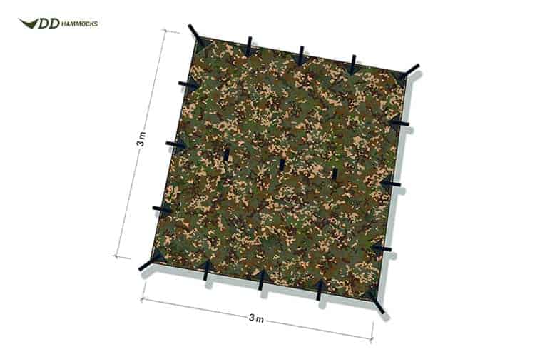 Load image into Gallery viewer, DD 3×3 – MC Multi Camo Tarp By DD Hammocks