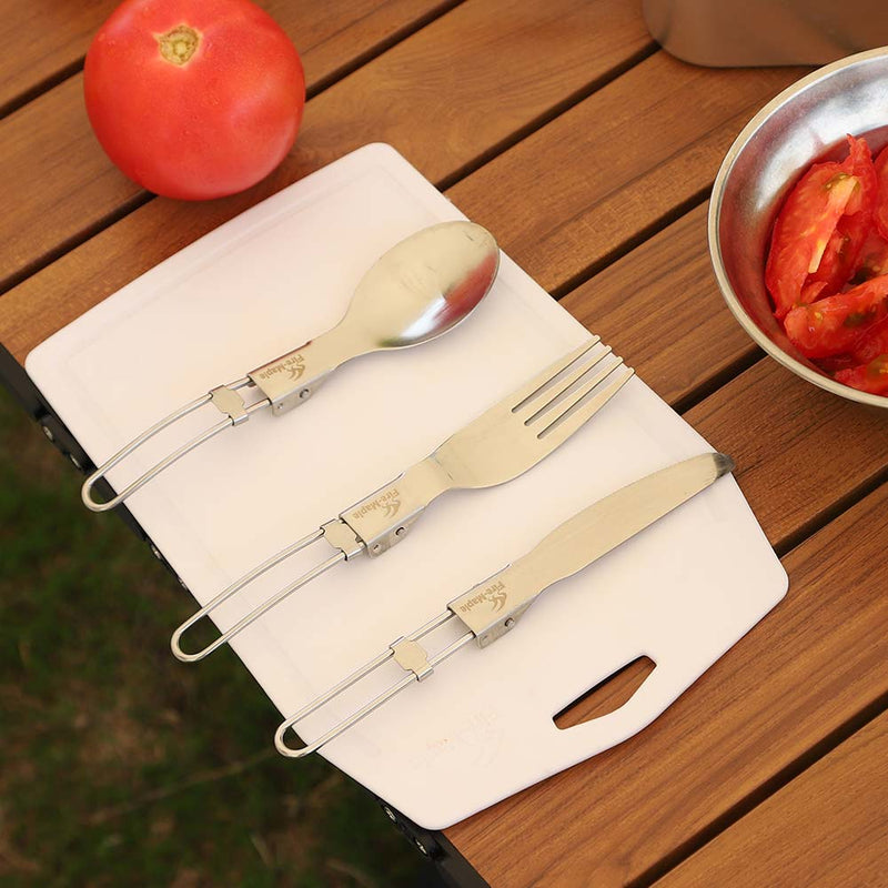 Load image into Gallery viewer, Firemaple FMT-803 Stainless Folding Cutlery Set By Fire Maple Gear