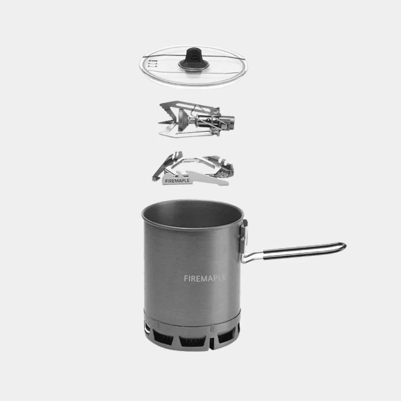 Load image into Gallery viewer, Firemaple Petrel G3 Ultralight Cooking system with Stove with Hornet ii stove By Fire Maple Gear