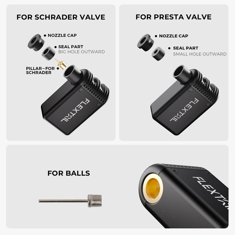 Load image into Gallery viewer, Flextail TINY BIKE PUMP - Ultra-Mini 100PSI Rechargeable Bicycle Pump By Flextail Gear