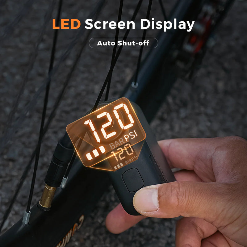 Load image into Gallery viewer, Flextail Tiny Bike Pump Pro 120 PSI with LED Display By Flextail Gear