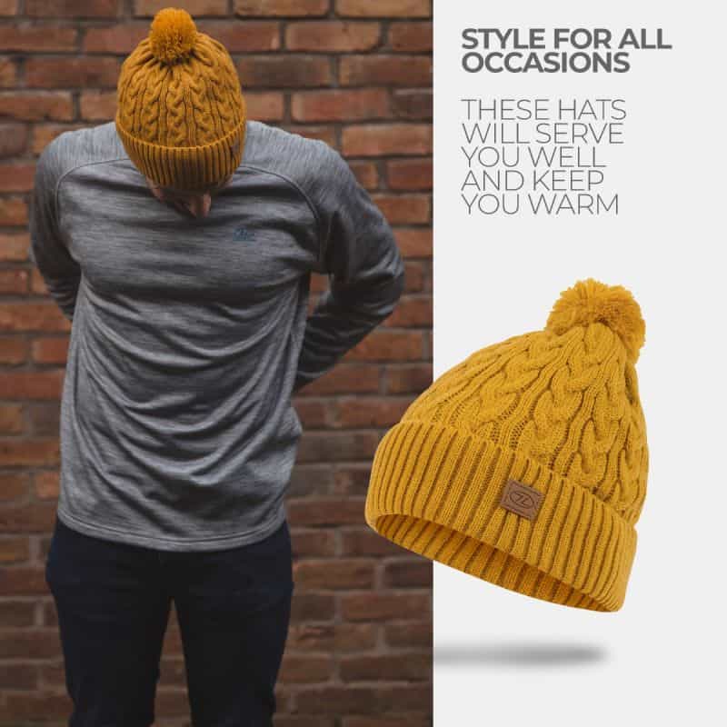 Load image into Gallery viewer, Highlander Beira Lined Bobble Hat (Various Colours) By Highlander Outdoor
