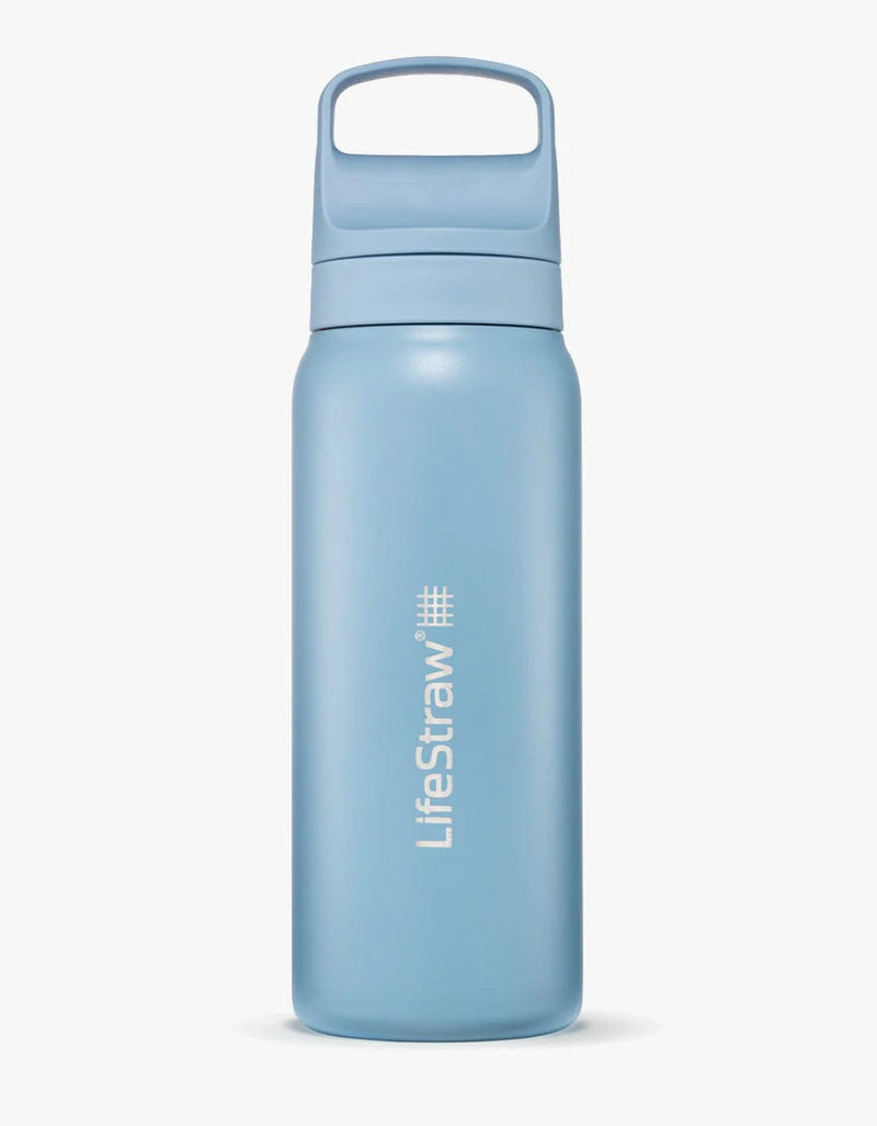 Load image into Gallery viewer, lifestraw 700ml GO Renew Series Stainless Steel Water Bottle (Various Colours) Icelandic Blue By LifeStraw