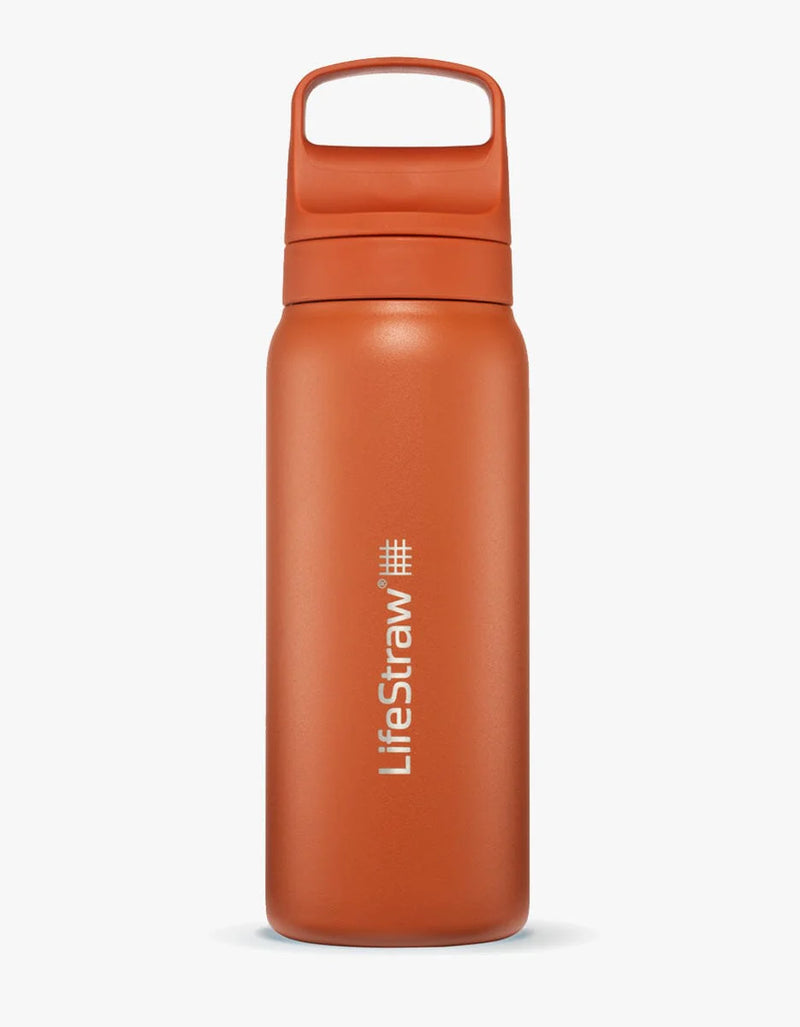 Load image into Gallery viewer, lifestraw 700ml GO Renew Series Stainless Steel Water Bottle (Various Colours) Kyoto Orange By LifeStraw