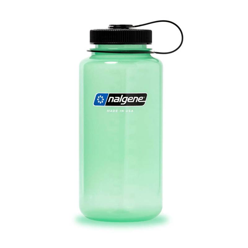 Load image into Gallery viewer, Nalgene 32oz / 1L Wide Mouth Sustain Water Bottle Glow in the Dark By Nalgene