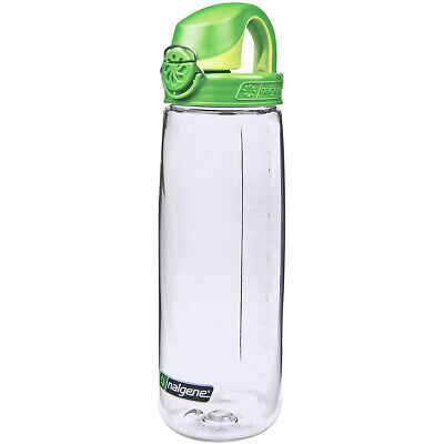 Load image into Gallery viewer, Nalgene On-the-Fly Lock-Top Sustain Bottle 24oz 680ml Clear Green cap By Nalgene