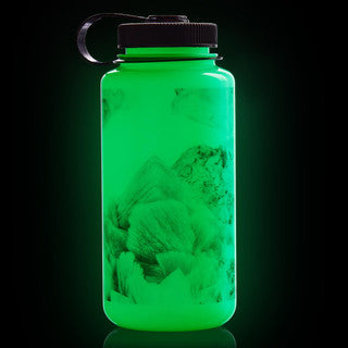 Load image into Gallery viewer, Nalgene 32oz / 1L Wide Mouth Sustain Water Bottle GLO WYLD Black Crystals By Nalgene