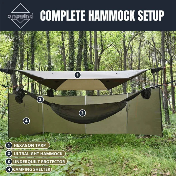 Load image into Gallery viewer, Onewind 6M Camping Windscreen/ Windblocker (With or Without Poles) By Onewind Outdoors