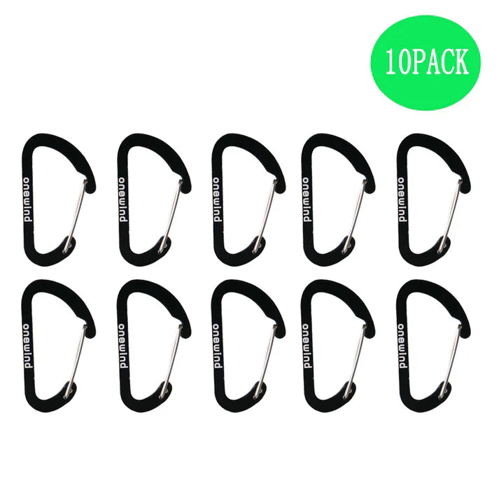 Load image into Gallery viewer, Onewind Aluminium Carabiner Quickdraws (10 Pack) By Onewind Outdoors