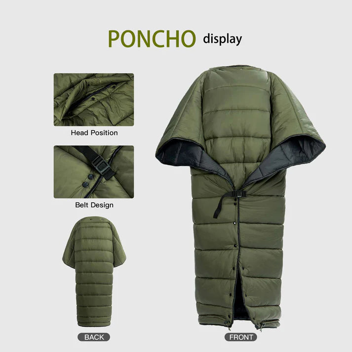 Load image into Gallery viewer, Onewind Hammock Topquilt Poncho (2 °C - 10 °C) - Large By Onewind Outdoors