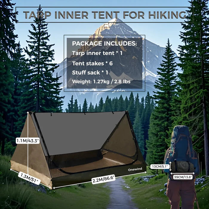 Load image into Gallery viewer, Onewind Outdoors Tandem Ridge Shelter Tarp Inner Tent By Onewind Outdoors