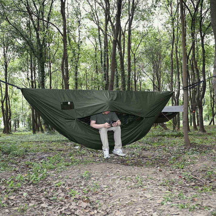 Load image into Gallery viewer, Onewind Zippered Windsock Winter Cover - Green By Onewind Outdoors