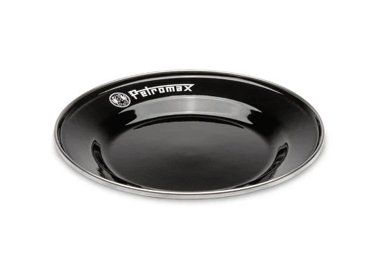 Load image into Gallery viewer, Petromax Set of 2 Black Enamel Plates (Various Sizes) Large By PetroMax