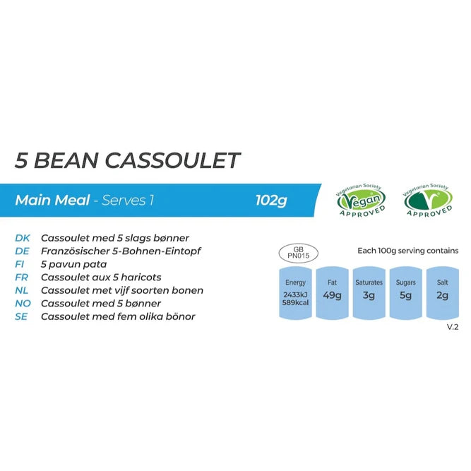 Load image into Gallery viewer, Summit To Eat 5 Bean Cassoulet Freeze Dried Camping Meal (Vegan) By Summit To Eat