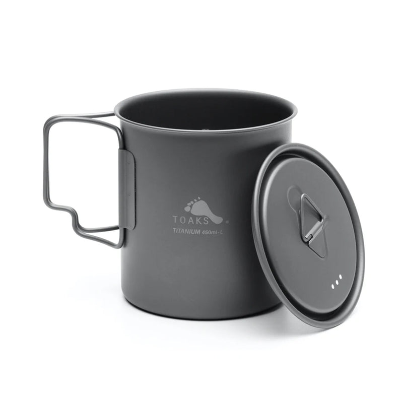 Load image into Gallery viewer, Toaks Light Titanium 450ml Cup with Lid (Ultralight Version) By Toaks Outdoors