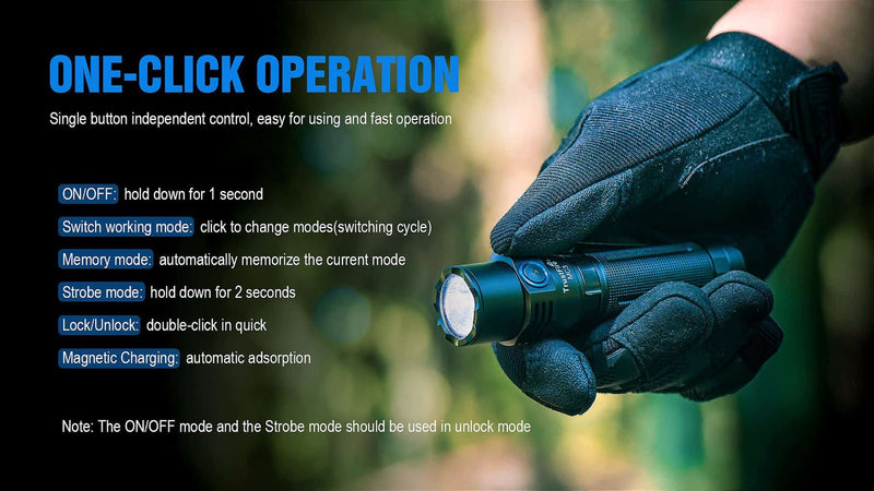 Load image into Gallery viewer, Trustfire MC3 EDC Magnetic Rechargeable Led Flashlight 2500Lumens By Trust Fire