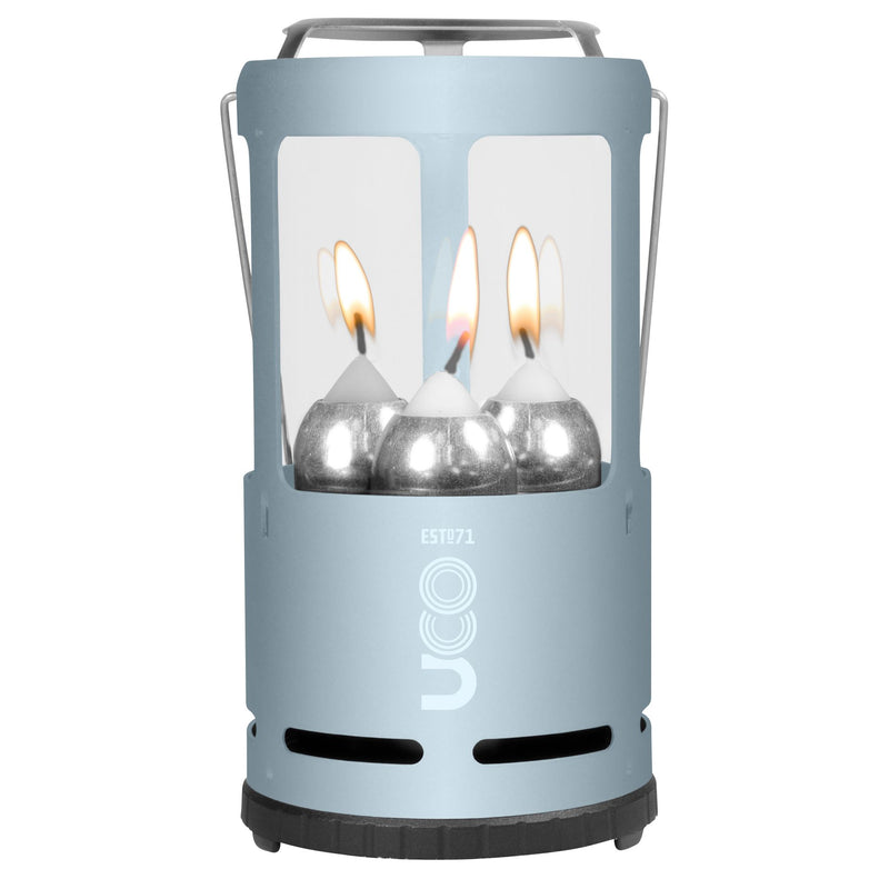 Load image into Gallery viewer, UCO 9 Hour 3 Candle Chandelier Lantern (Various Colours) Glacier Blue By UCO