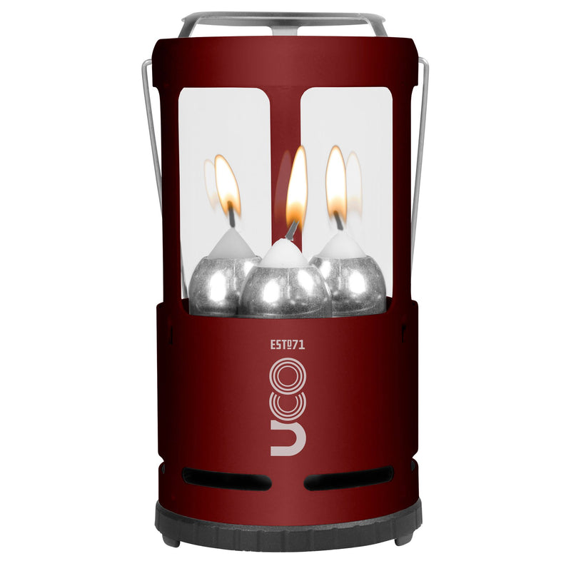 Load image into Gallery viewer, UCO 9 Hour 3 Candle Chandelier Lantern (Various Colours) Red By UCO