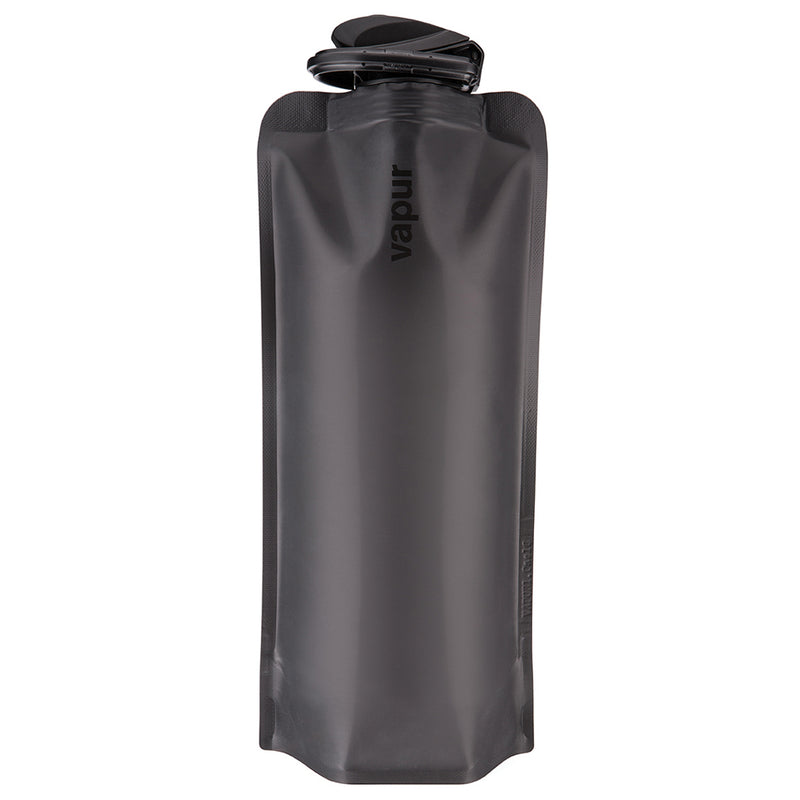 Load image into Gallery viewer, Vapur Wide Mouth 1.0L Folding Water Bottle (Various Colours) Blackout By Vapur