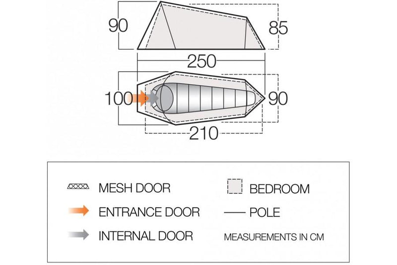 Load image into Gallery viewer, Vango Soul 100 1-Man Tent By Vango