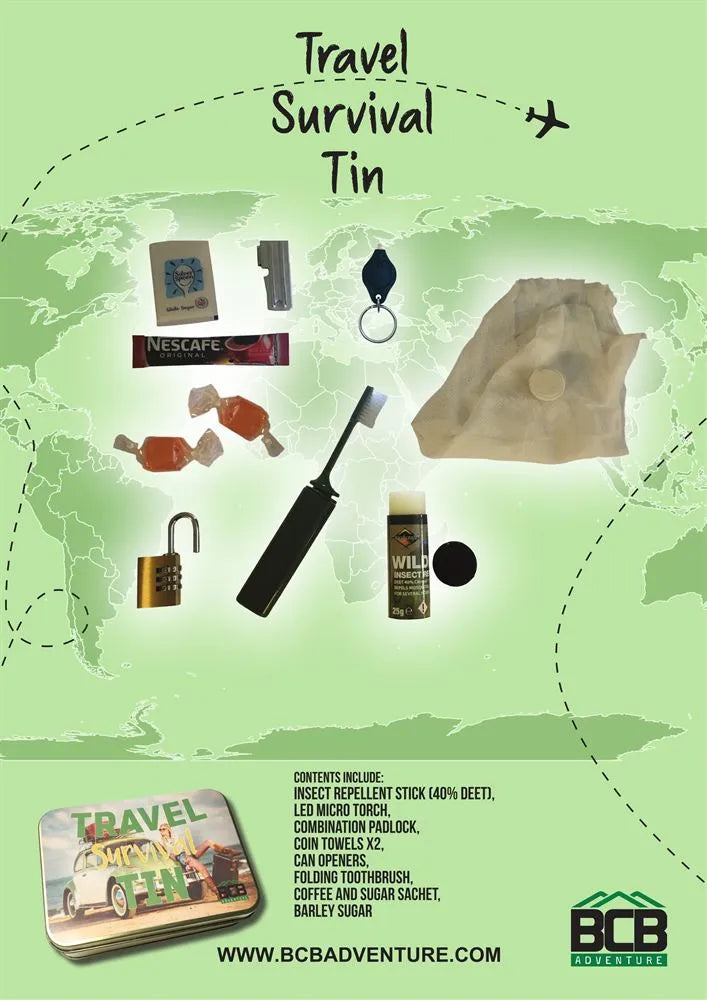 Load image into Gallery viewer, BCB Travel Survival Tin By BCB International