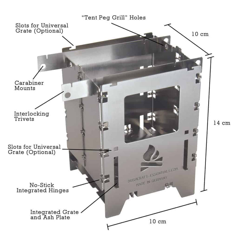 Load image into Gallery viewer, BE Bushbox LF - Outdoors Cooker By BushCraft Essentials
