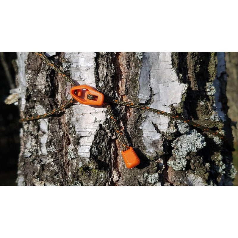Load image into Gallery viewer, Bushmen ULTRALIGHT Tensioning Cords - Black/Orange Autumn Orange By Bushmen