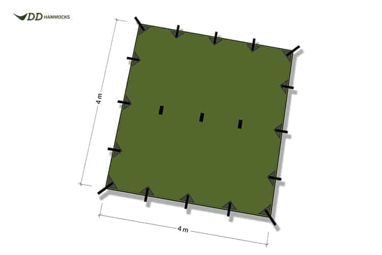 Load image into Gallery viewer, DD 4 x 4 Tarp (Various Colours) By DD Hammocks