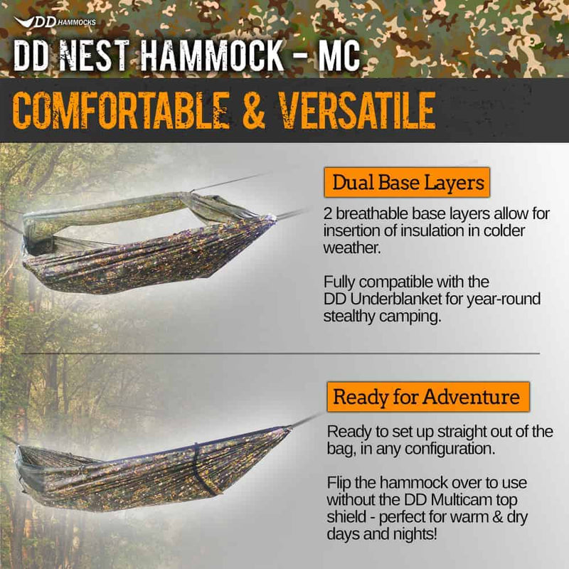 Load image into Gallery viewer, DD Nest Hammock - MC Multicamo By DD Hammocks