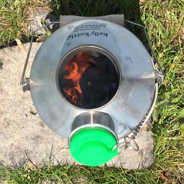 Load image into Gallery viewer, Kelly Kettle 'Scout' 1.2 ltr (Stainless Steel) + Whistle Storm Kettle By Kelly Kettle