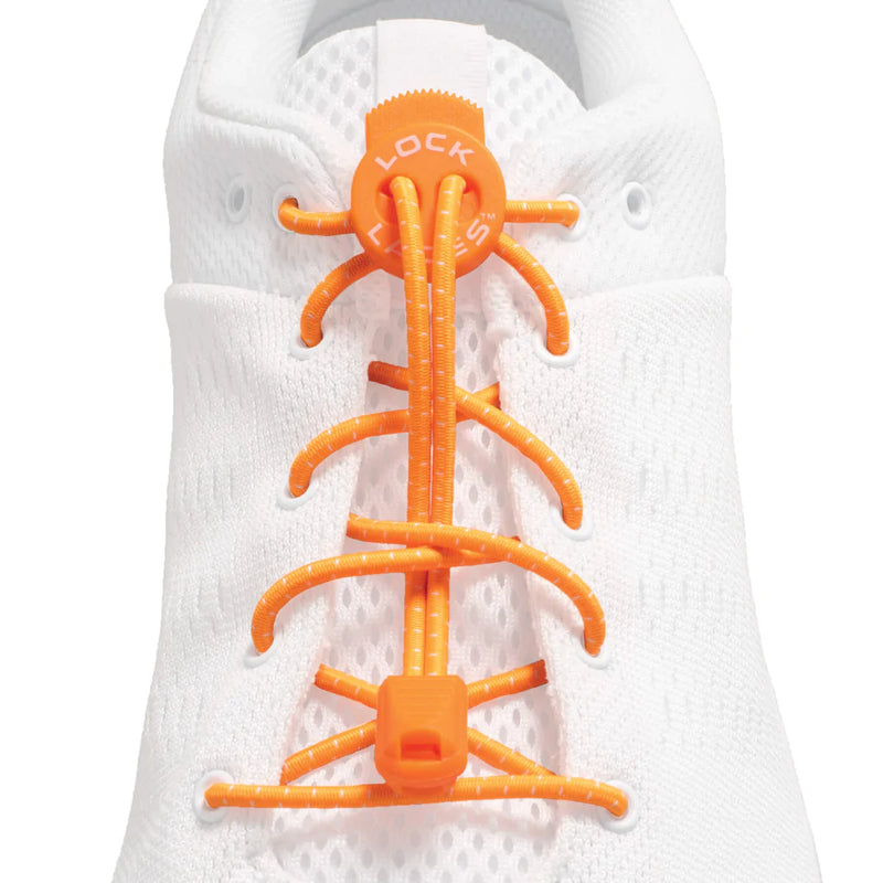 Load image into Gallery viewer, Lock Laces 48" Shoelaces (Various Colours) Orange By Lock Laces