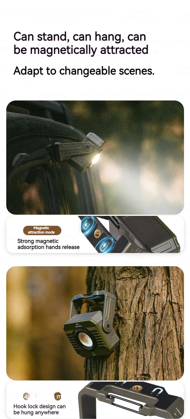 Load image into Gallery viewer, Naturehike Outdoor Floodlight With Red / White Light And adjustable beam By NatureHike