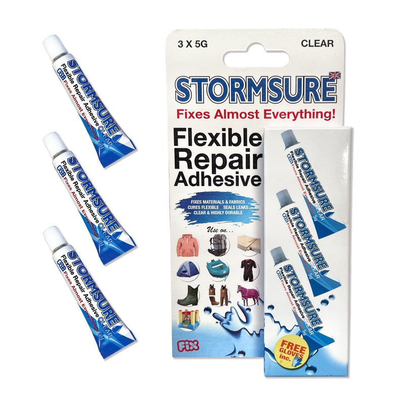 Load image into Gallery viewer, Stormsure Flexible Repair Adhesive (Clear/ Black) Clear 3x 5g By StormSure / Stormseal