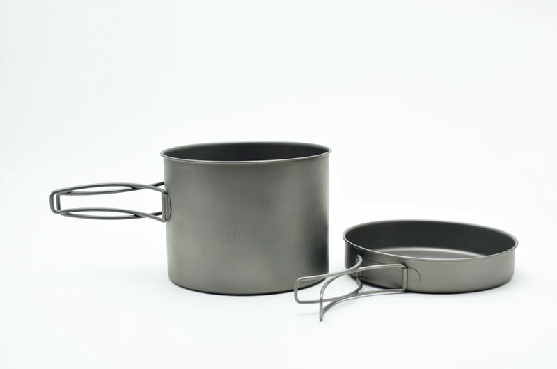 Load image into Gallery viewer, Toaks Titanium Pot with Pan ( 1100ML or 1300ML) By Toaks Outdoors