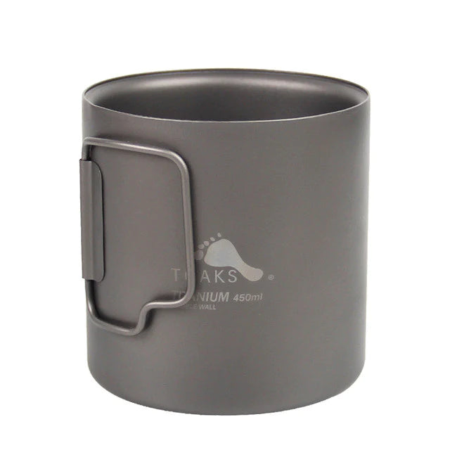 Load image into Gallery viewer, Toaks Titanium Double Wall Mug (370ML or 450ML) 450 ML By Toaks Outdoors