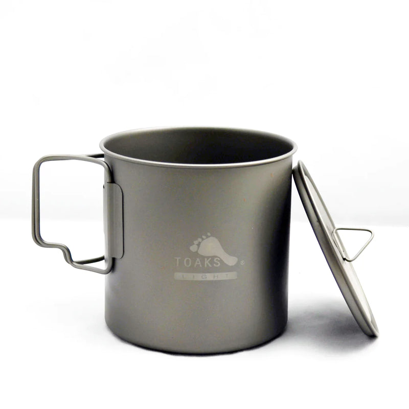 Load image into Gallery viewer, Toaks light Titanium Pots with Lid ( 550ML or 650ML) By Toaks Outdoors