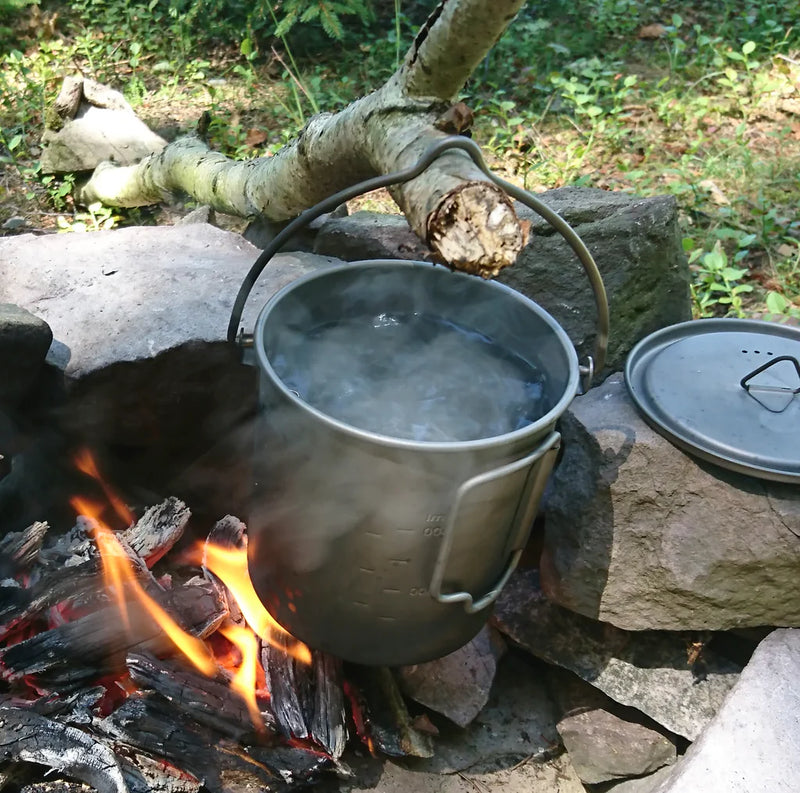 Load image into Gallery viewer, Toaks Titanium Pot with Bail Handle (Various Size) By Toaks Outdoors