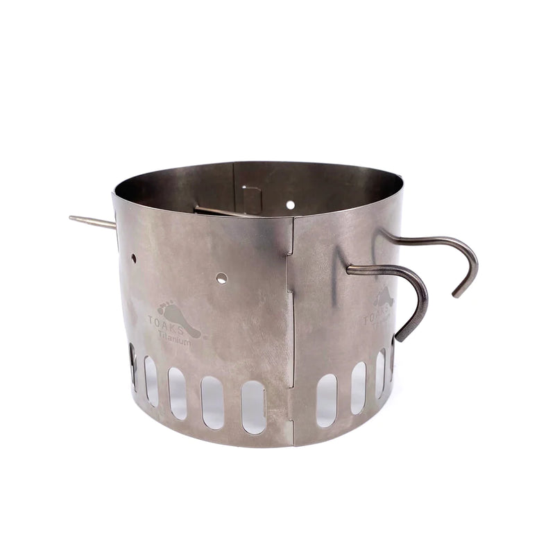 Load image into Gallery viewer, Toaks Tistand Titanium Alcohol Stove Dual Stand and Windscreen By Toaks Outdoors