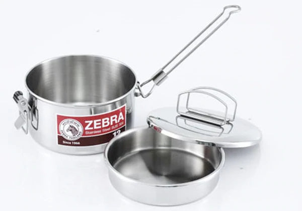 Load image into Gallery viewer, Zebra Stainless Steel Billy Can with handle (Various Sizes) By Zebra Head