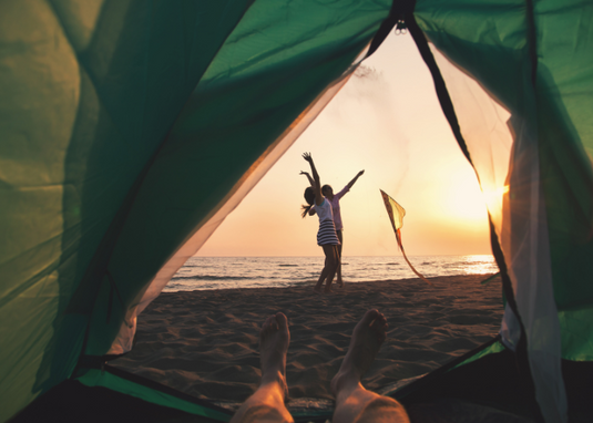 tent beach