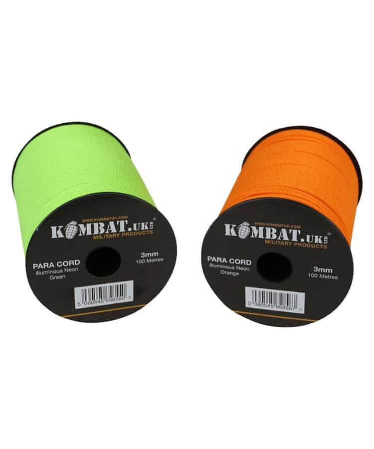 Load image into Gallery viewer, Para Cord 3mm on 100m Reel (Various colours) By Kombat UK
