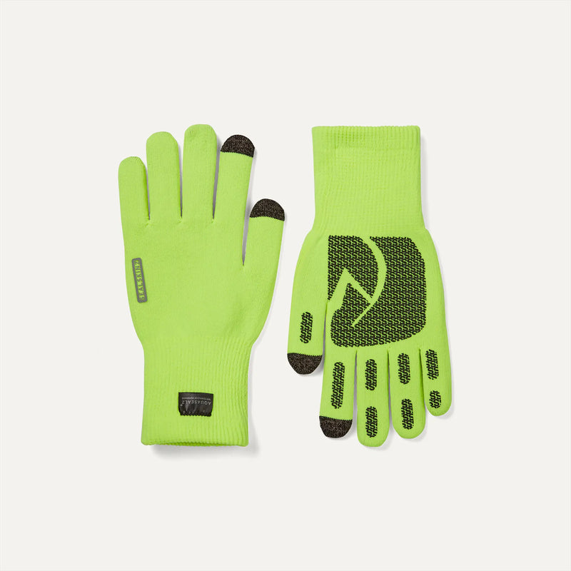 Load image into Gallery viewer, Sealskinz Anmer Waterproof All Weather Ultra Grip Glove (Various Colours) Neon Yellow By Seal Skinz
