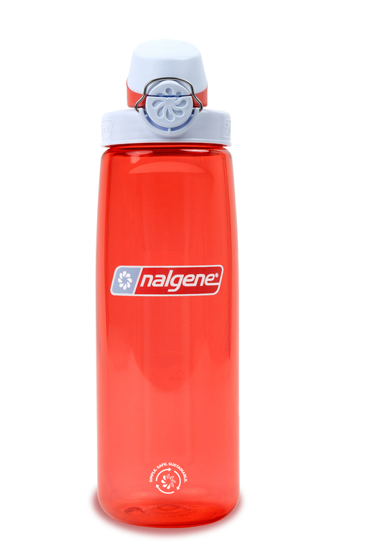 Nalgene On-the-Fly Lock-Top Sustain Bottle 24oz 680ml Coral By Nalgene